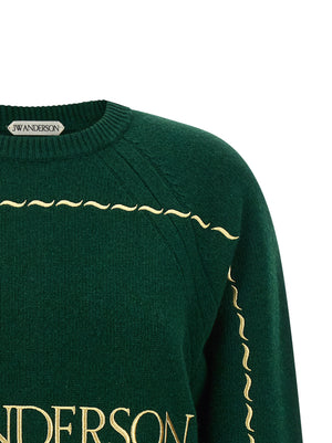 J.W.Anderson Zweifarbige Wollstrickjacke