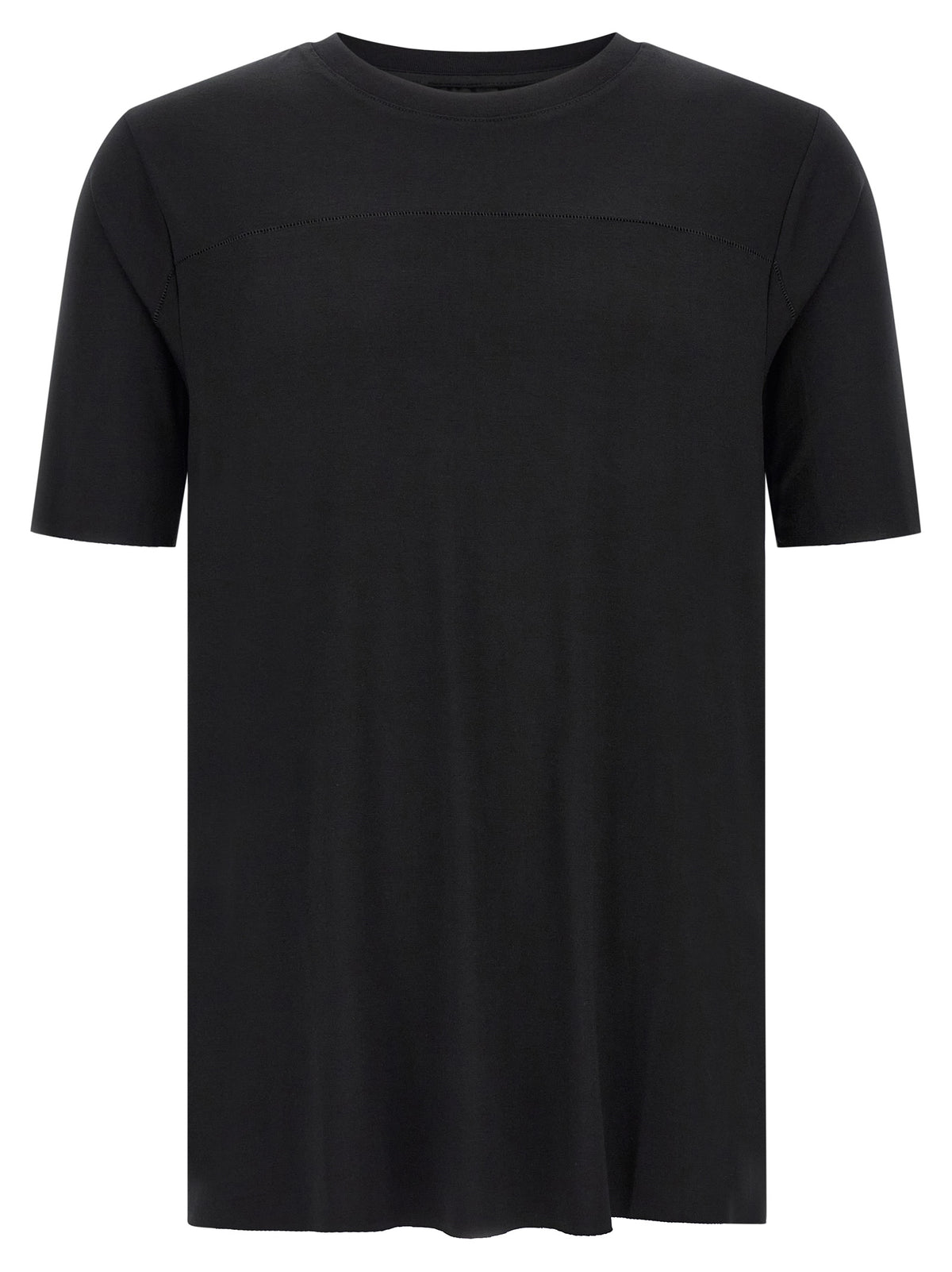 Thom Krom Schwarzes T-Shirt aus Viskose