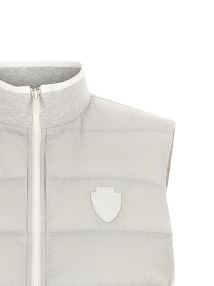 Brunello Cucinelli Graue ärmellose Polyester-Weste
