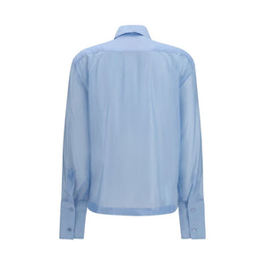 The Latest Blaues Wollkleid Oves Aries Hemd