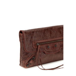 Balenciaga Bordeaux Lamm Ovis Aries Aries Clutch Bag