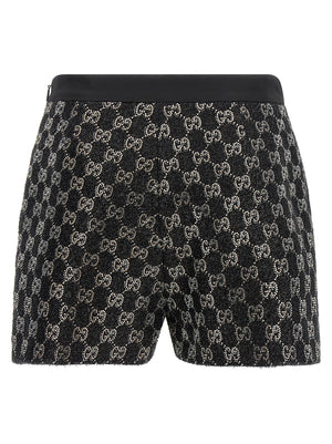 Gucci Schwarze Bermuda-Shorts aus Viskose