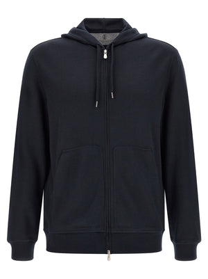 Brunello Cucinelli Blauer Kaschmir-Pullover