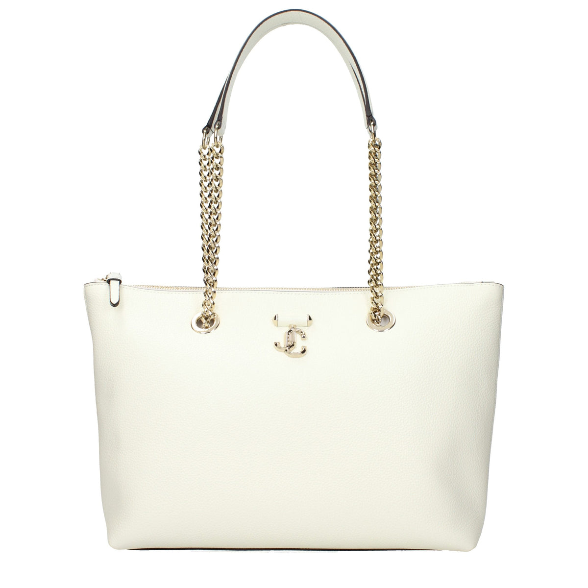 Jimmy Choo Weiße Leder Schultertasche