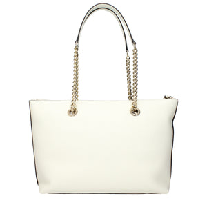 Jimmy Choo Weiße Leder Schultertasche