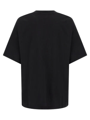 Casablanca Schwarzes Bio-Baumwoll-T-Shirt