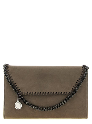Stella McCartney Graue Crossbody-Tasche aus Polyamid