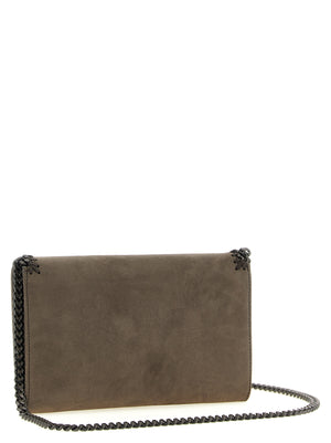 Stella McCartney Graue Crossbody-Tasche aus Polyamid