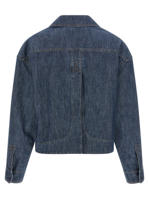 Fendi Blaue Jeansjacke aus Baumwolle