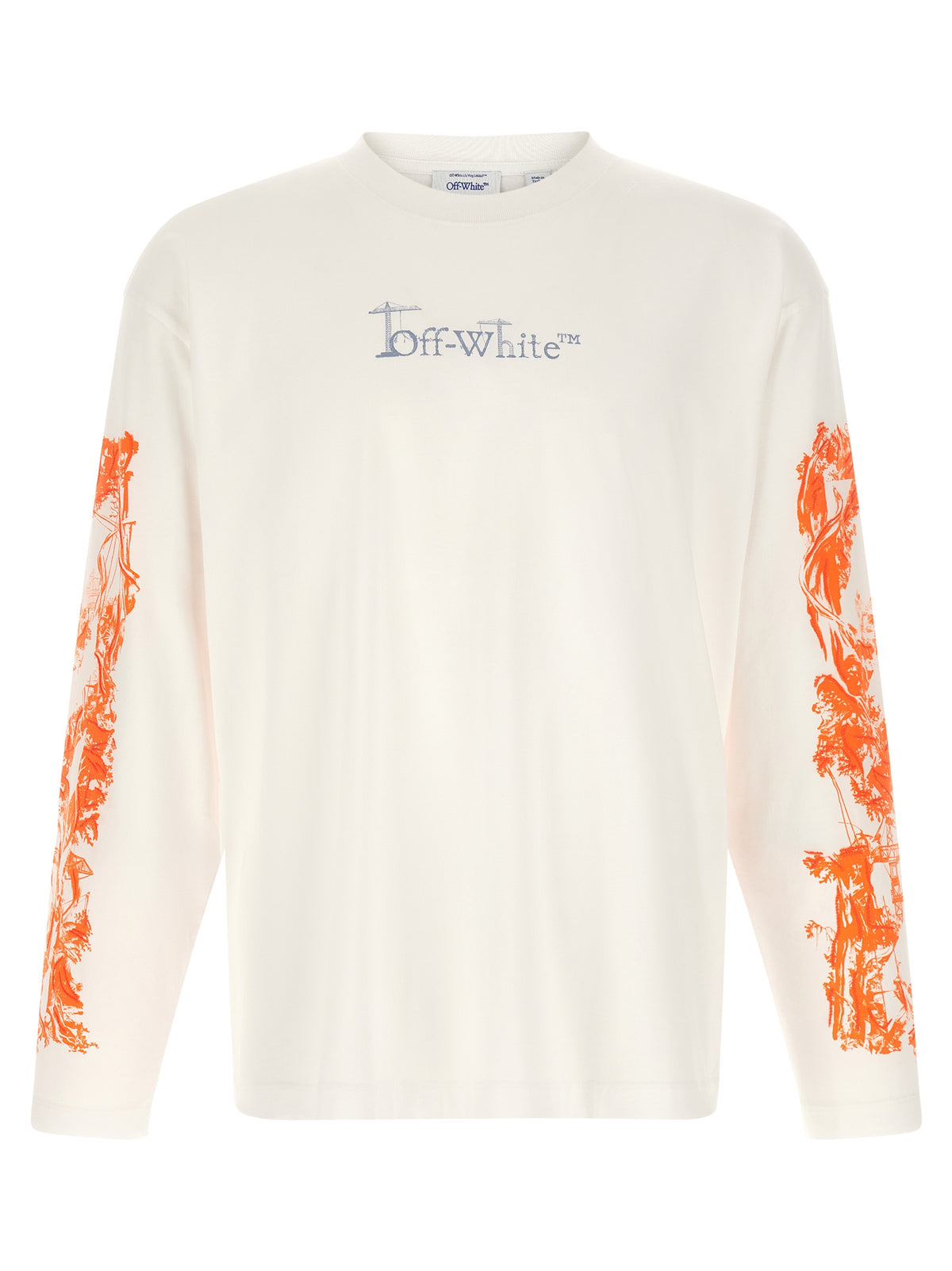 Off-White Weißes Baumwoll-T-Shirt