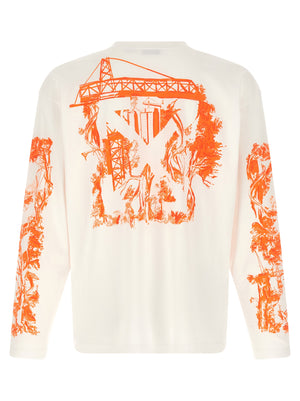 Off-White Weißes Baumwoll-T-Shirt