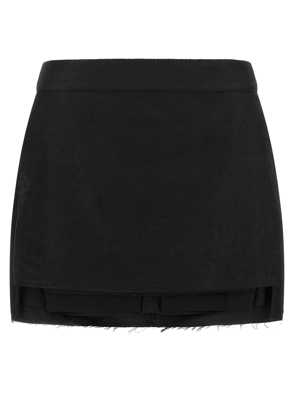 Rick Owens Schwarzer Ramie-Maxirock