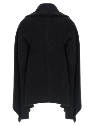Rick Owens Schwarzer Marabou-Strickjacke