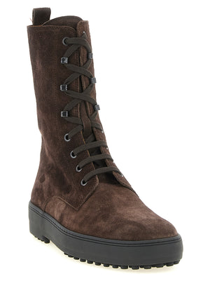 Tod's Ankle Boots aus braunem Kalbsleder