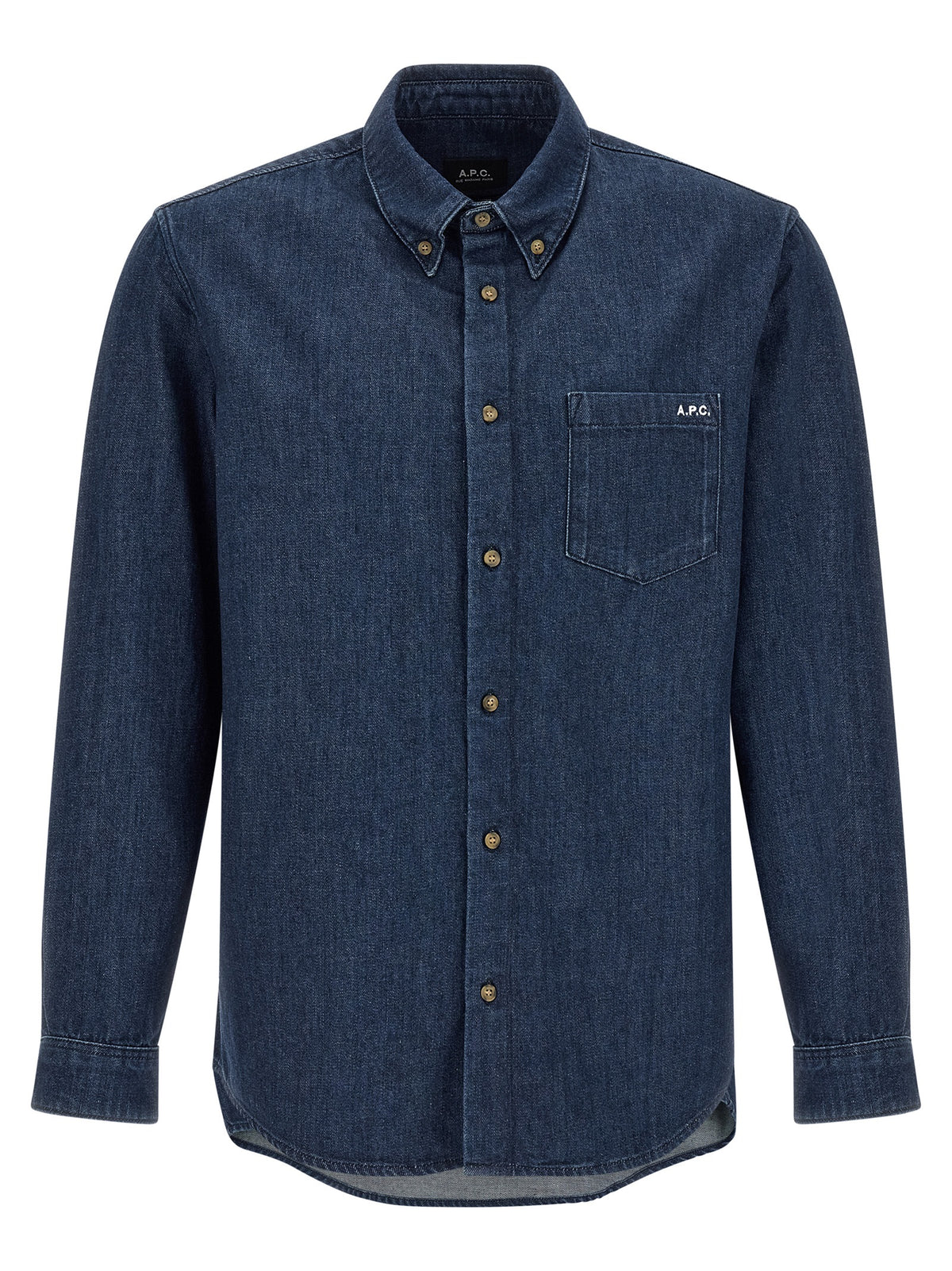 A.P.C. Blaue Baumwollbluse