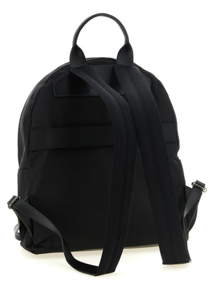 Kiton Schwarzer Polyamid-Rucksack