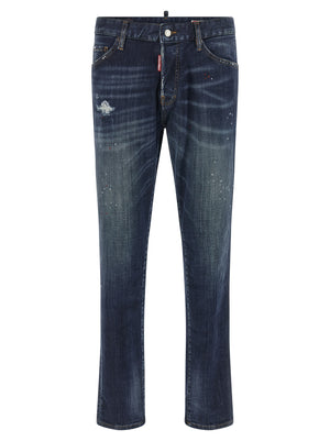 Dsquared² Blaue Jeans aus Baumwolle im geraden Schnitt