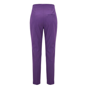 Trussardi Jeans Damenhose aus violetter Viskose