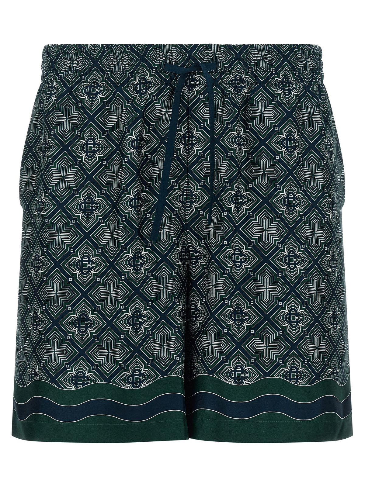 Casablanca Mehrfarbige Cargo-Shorts aus Seide
