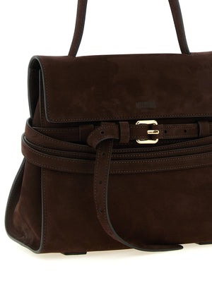 Moschino Braune Kalbsleder-Handtasche