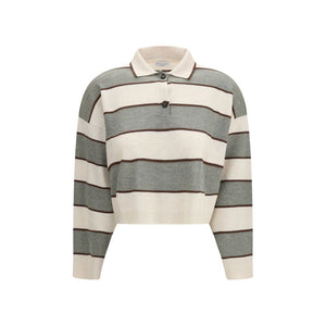 Brunello Cucinelli Mehrfarbiges Woll-T-Shirt Oves Aries