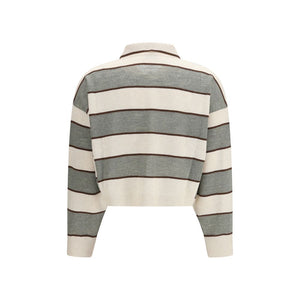 Brunello Cucinelli Mehrfarbiges Woll-T-Shirt Oves Aries