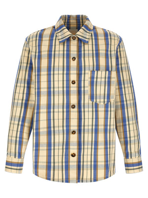 A.P.C. Zweifarbige Baumwollbluse
