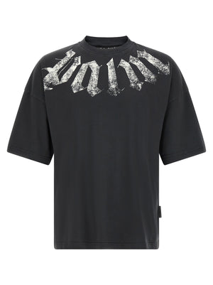 Palm Angels Schwarzes Baumwoll-T-Shirt