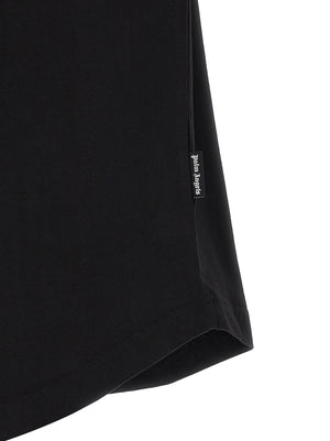 Palm Angels Schwarzes Baumwoll-T-Shirt