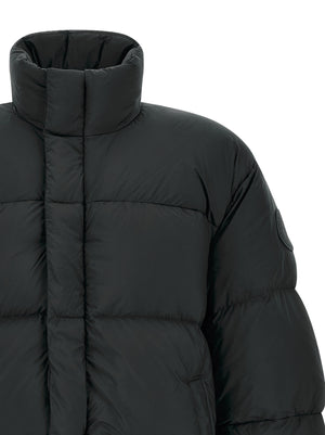 Canada Goose Schwarze Polyamid-Jacke in voller Länge