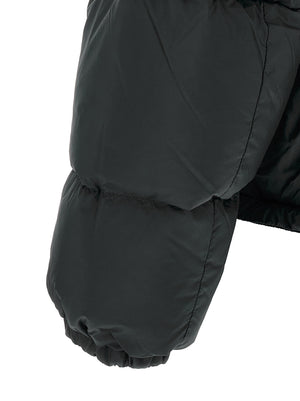 Canada Goose Schwarze Polyamid-Jacke in voller Länge