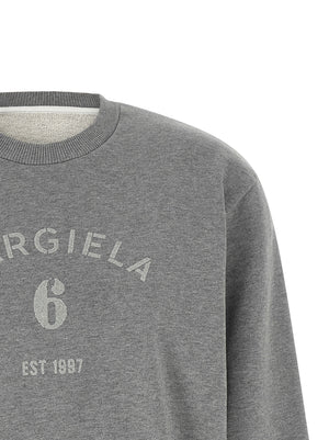 MM6 Maison Margiela Grauer Baumwollpullover