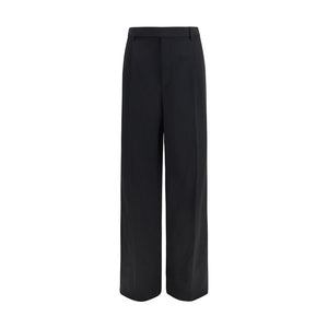 Saint Laurent Schwarze Wollhose Oves Aries