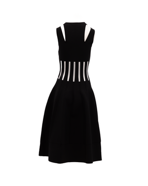 Alexander McQueen Schwarzes Damenkleid aus Viskose