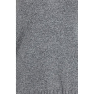 Allude Grauer Kaschmirpullover