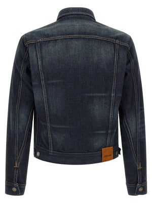 Tom Ford Blaue Jeansjacke aus Baumwolle