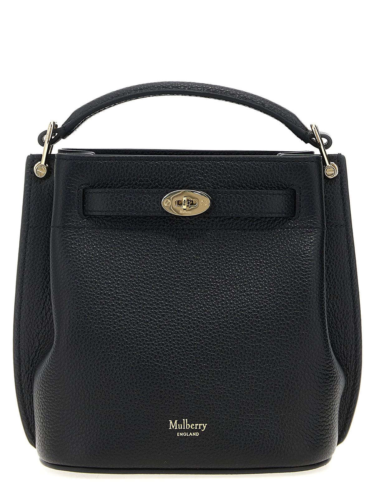 Mulberry Schwarze Kalbsleder-Umhängetasche
