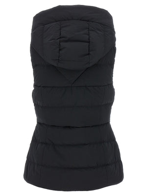 Canada Goose Schwarze ärmellose Jacke aus Polyamid