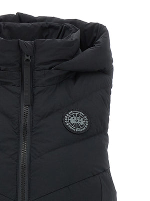 Canada Goose Schwarze ärmellose Jacke aus Polyamid