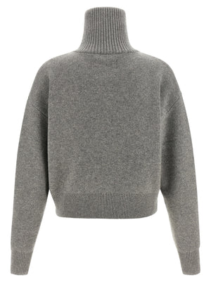 Extreme Cashmere Grauer Kaschmir-Strickjacke