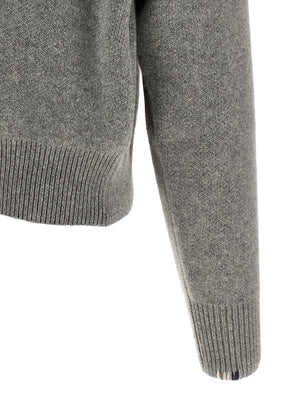 Extreme Cashmere Grauer Kaschmir-Strickjacke