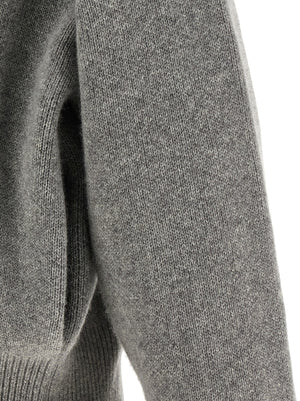 Extreme Cashmere Grauer Kaschmir-Strickjacke