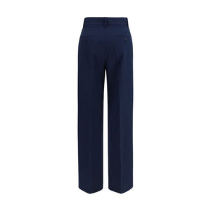 Max Mara Blaue Hose aus Wolle Oves Aries