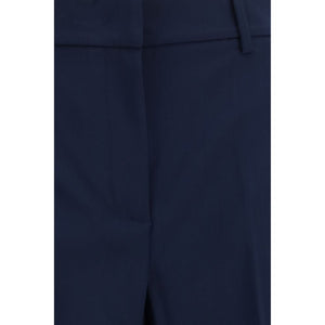 Max Mara Blaue Hose aus Wolle Oves Aries
