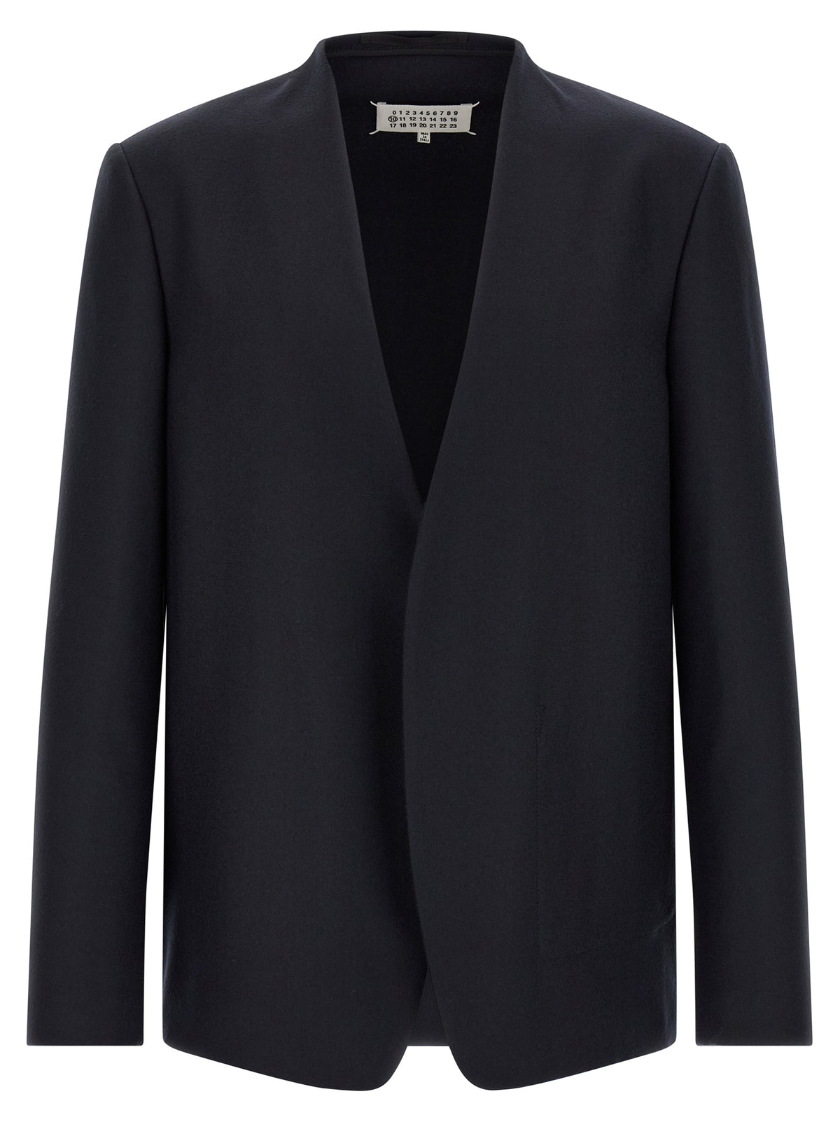 Maison Margiela Blaues Sakko aus reiner Schurwolle