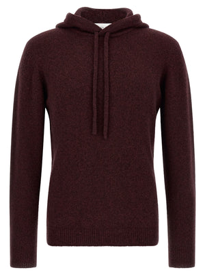 Roberto Collina Bordeaux Woll-Strickjacke