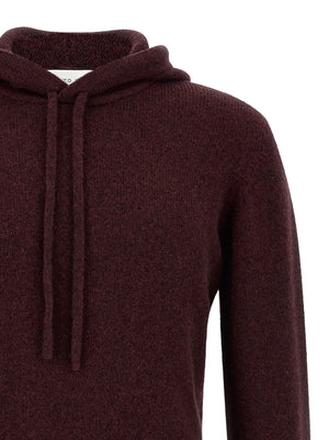 Roberto Collina Bordeaux Woll-Strickjacke