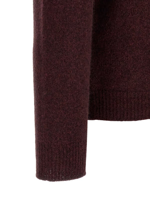 Roberto Collina Bordeaux Woll-Strickjacke