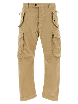 Dsquared² Beige Baumwoll-Cargo-Hose