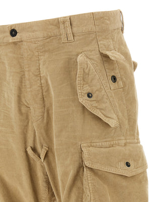 Dsquared² Beige Baumwoll-Cargo-Hose